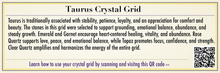 Load image into Gallery viewer, Taurus Crystal Grid