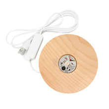 Load image into Gallery viewer, Wood LED Crystal Stand