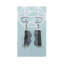 Load image into Gallery viewer, Amethyst Slice Earrings