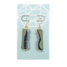 Load image into Gallery viewer, Amethyst Slice Earrings