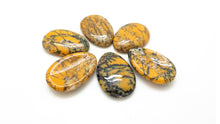 Load image into Gallery viewer, Yellow Moss Agate: Teardrop Worrystone