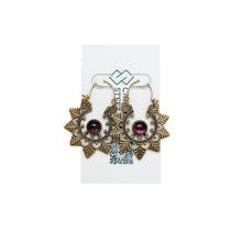 Load image into Gallery viewer, Leaf Border Earrings