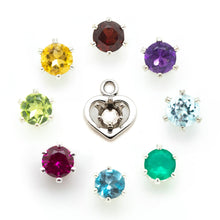 Load image into Gallery viewer, Necklace - Heart Charm Birthstone
