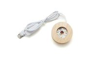 Load image into Gallery viewer, Wood LED Crystal Stand