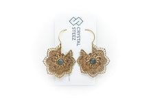 Load image into Gallery viewer, Earrings - Brass Lotus