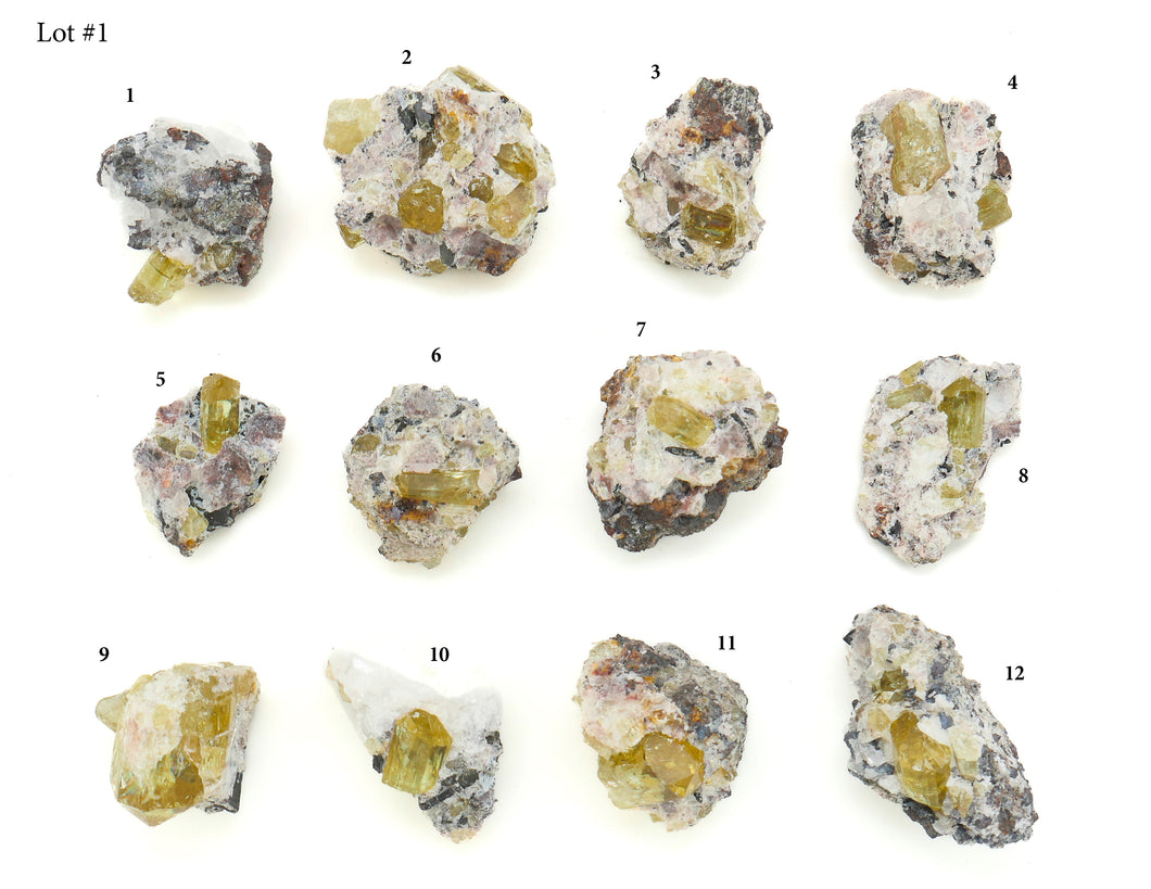 Yellow Apatite: cluster