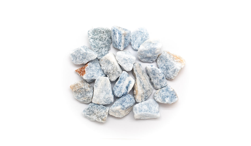 Loose/Tumbled: Blue Calcite Raw Chunk