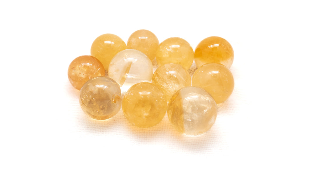 Honey Calcite: Sphere- sm