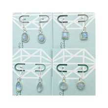 Load image into Gallery viewer, Moonstone Silver Smith Earrings
