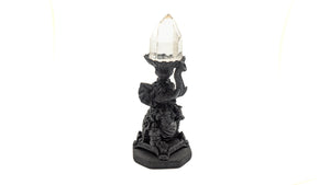 Shungite Stand with Carved Ganesh
