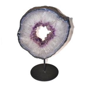 Amethyst Geode Ring XL