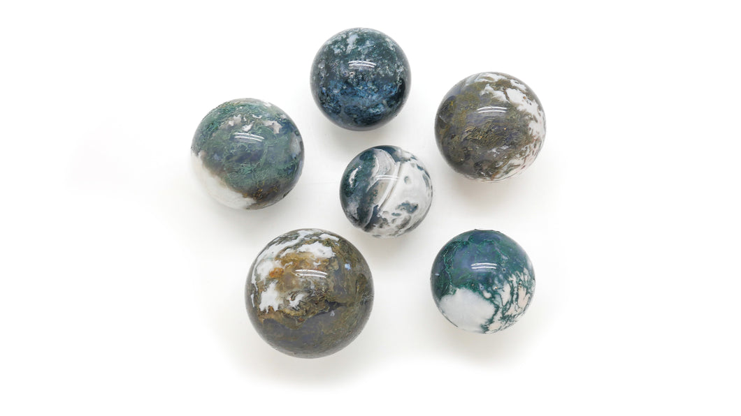 Moss Agate: Sphere- LG