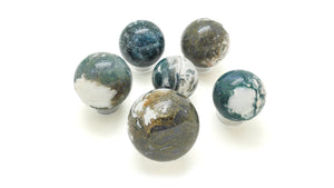 Moss Agate: Sphere- LG