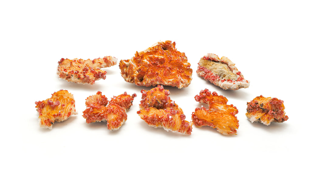 Baryte with Vanadinite: Med-Lg