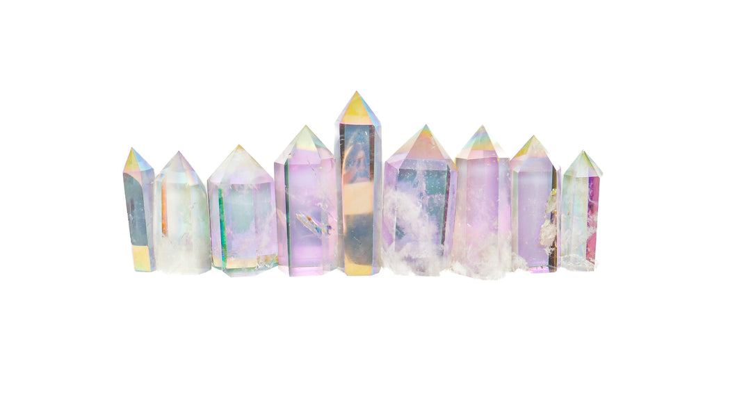Rainbow Aura Quartz Towers