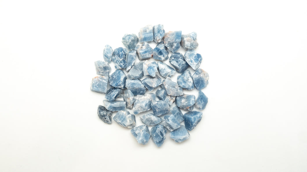 Loose/Tumbled: Blue Calcite Raw