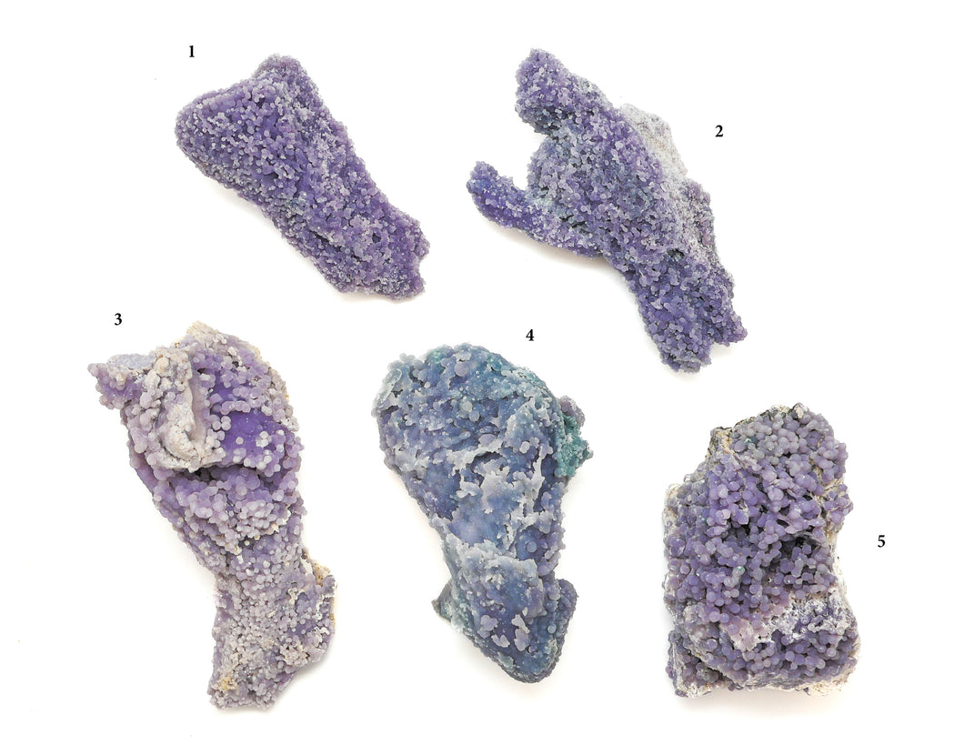 Purple Grape Agate Cluster: Large