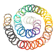 Large Bead Crystal Bracelets