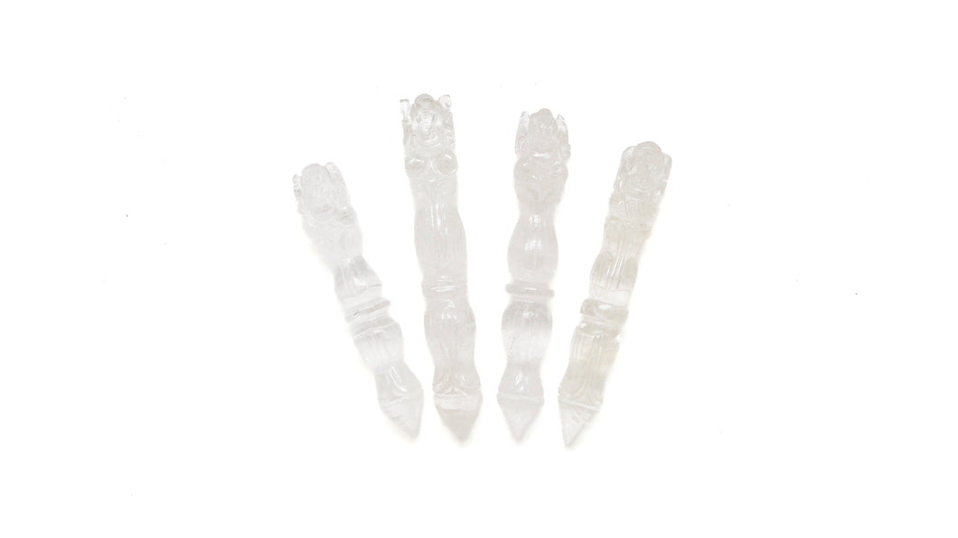 Quartz Carved: Healing Wand