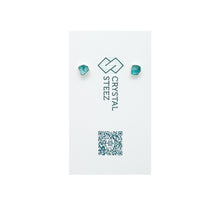 Load image into Gallery viewer, Blue Apatite Silver Smith Earrings
