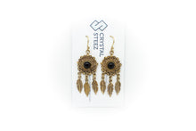 Load image into Gallery viewer, Earrings - Brass Dream Catcher
