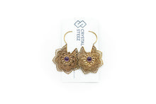Load image into Gallery viewer, Earrings - Brass Lotus
