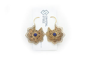 Earrings - Brass Lotus