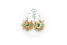 Load image into Gallery viewer, Earrings - Brass Lotus
